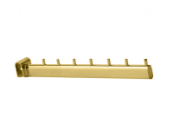 MG-U7277-T gold Кронштейн на овальную трубу 7 штырьков прямой 
