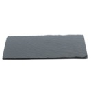 Блюдо для подачи прямоуг. 20*10 см. h=0,8 см. черное, сланец MGprof