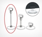 Ценникодержатель на круглой подставке BASE CLIP ножка 100 мм + 