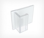 WB-CLIP 00 Клипса для крепления пластиковых рамок больших форматов под углом 0° к поверхности