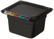 Гастроемкость п/п 1/6-100 (176x162) 1,6л черный Restola (Россия)