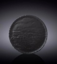 Тарелка круглая WL-661123/A (18см) черный сланец