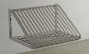 Полка навесная открытая МВ ПК-5-4 (500х400х400, 1 уровень, AISI 430)