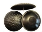 Жесткая многораз.бирка-ракушка Golf 65mm черн