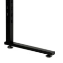 Опора черная для стойки Bazic одинарная 40*20*1,5*420 мм BLACK SL007BS