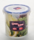 Контейнер для продуктов круглый 0,78 л. 12*11,5 см. герметичный п/п с зажимом /1/24/