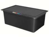 Гастроемкость п/п 1/1-200 (530х325) 26,5л черный Restola (Россия)