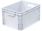 Ящик сплошной 400×300×230 мм, объем 23 л., арт.: SPK 4022, серый, код: 25246