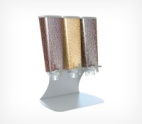 SET DIAMOND STAND TRIO Гравитационные контейнеры DIAMOND 3 штуки в комплекте с настольной подставкой