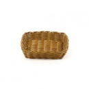 Корзинка 19,5х17,5х4,5см прямоугольная пласт.коричневая (Brown 3525, KT3525)
